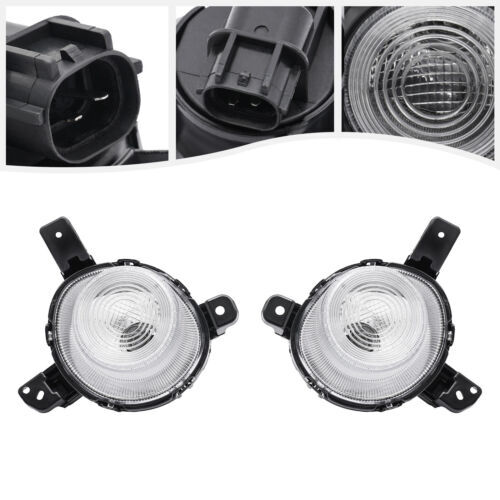 For 2019-2020 Kia Forte 2x Halogen Bumper Fog Lights Lamps Left+Right Clear Lens - Picture 17 of 19