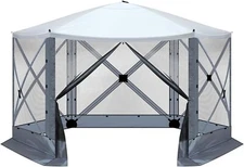 12x12ft Instant Pop-Up Screen Tent Patio Gazebo Canopy Mosquito Netting CarryBag