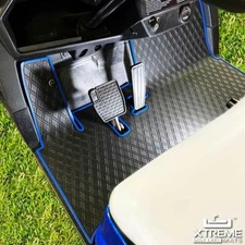 Xtreme Mats Yamaha Drive2 Golf Cart Mat, Full Coverage Floor Liner - BLUE