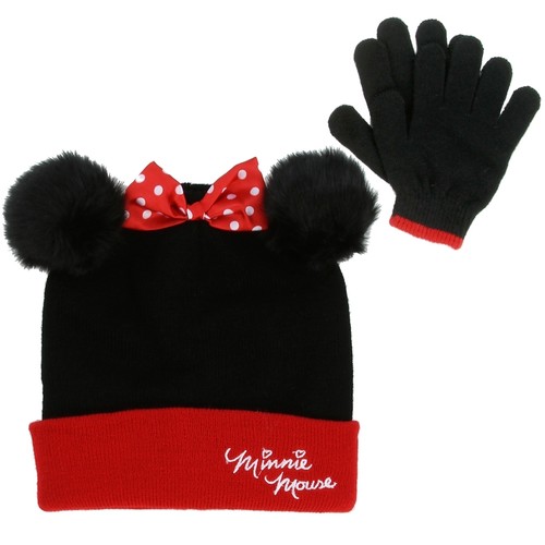 MINNIE MOUSE GIRLS WINTER HAT \u0026 GLOVES 