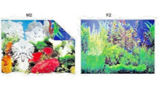 Aquarium Fish Tank Background Scenery Poster Bulk Double Sided Roll 12" / 30cm