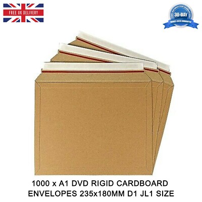 1000 A1 DVD STARRKARTON AMAZON STIL VERSANDTASCHEN UMSCHLÄGE 235x180MM D1 JL1 GRÖSSE