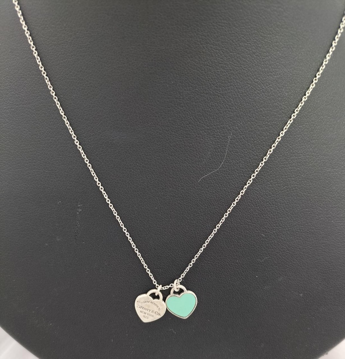 Blue Heart Necklace Tiffany Medallion Necklace Tiffany Return To