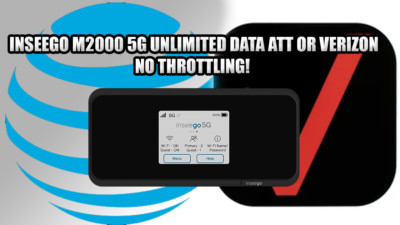 Inseego m2000 WITH UNLIMITED 5G DATA PLAN! ATT OR VERIZON! NO THROTTLING!