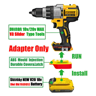Battery Adapter for Stanley 18V, 20v and 18V, 20v V20 Series with 18V BL Series Lithium Ion Battery Compatibility