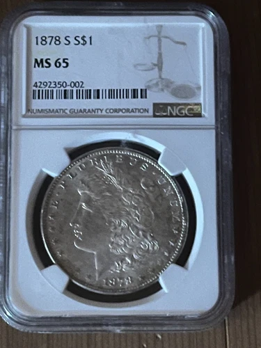 1878-S Morgan Silver Dollar MS65 NGC