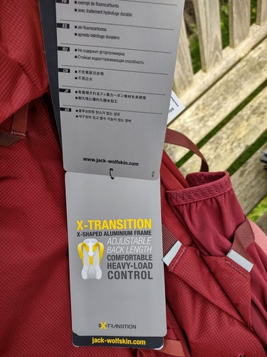 Jack Wolfskin Highland Trail 55 Rucksack - Backpack - Burgundy - BRAND NEW! - Picture 17 of 18