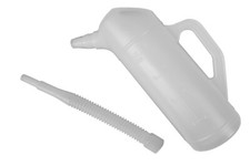 1 Litre Petrol Diesel Fuel Oil Measuring Jug Pouring Spout Lid Handle Plastic