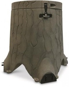 Realistic Wood Stump 35 Gallon 200lb Gravity Deer Feeder Wild Game