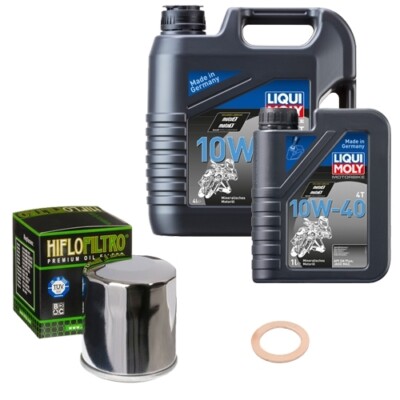 HiFlo Ölfilter Set LM 10W-40 5L für Kawasaki VN 1700 B Vulcan Voyager ABS Bj.15