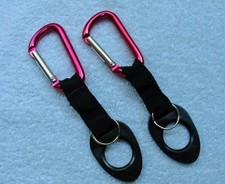 2pc Carabiner Water Bottle Holder Buckle Clip Hook Keychain Camping Outdoor Gear