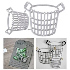 2PCS Basket Metal Die Cuts,Cutting Dies for Card Making Clearance,Embossing D...