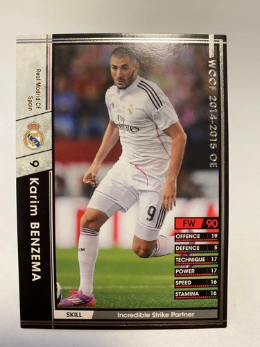 Panini WCCF 2014-15 Karim Benzema card RC FC Real Madrid Spain A126