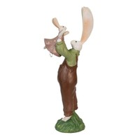 Clayre & Eef Figur Hase Kaninchen 25 Cm Braun Polyresin FrüHling Osterdeko
