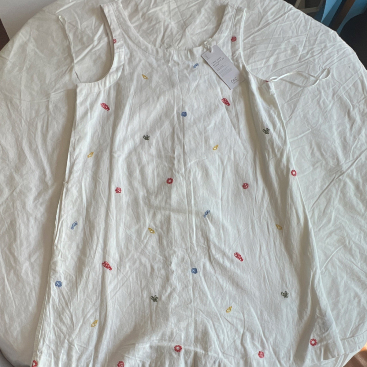 C&C California Linen Blend Embroidered Sleeveless Shift Dress White Multicolor M | eBay C&C California Linen Blend Embroidered Sleeveless Shift Dress White Multicolor M | eBay
