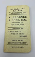 2 WINDOW GLASS pocket price books 1950 vintage Brodner - Abbott