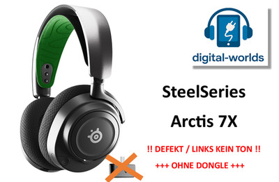 SteelSeries Arctis Nova 7X schwarz +++ DEFEKT / LINKS KEIN TON / OHNE DONGLE +++