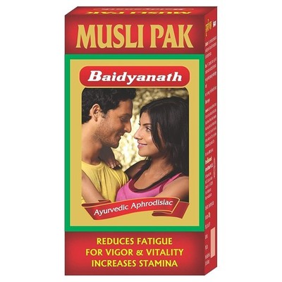 Baidyanath Musli Pak for stamina, strength booster 100% herbal 250gms + F/S