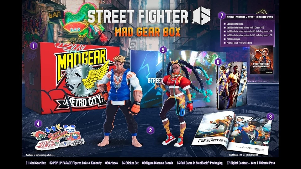 Street Fighter 6 Collector Edition Figures Artbook Diorama Board XBox Series X, photo 2 of 2