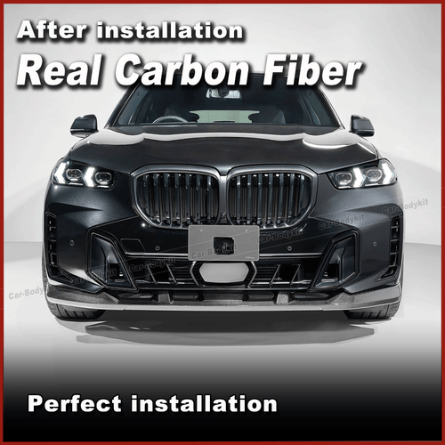 Carbon Frontlippe Frontspoiler Frontansatz Passt für BMW X5 G05 LCI M-Paket 23UP - Picture 2 of 10