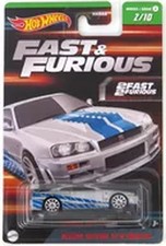 1/64 NISSAN SKYLINE GT-R (BNR34) (Silver x Blue) "Hot Wheels Fast and Furious...