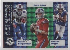 2020 Panini Mosaic Flea Flicker Green Prizm Devin Singletary Josh Allen #FF3 0v1