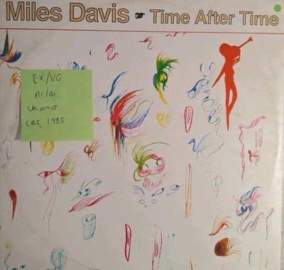Miles Davis Time After Time Vinyl Record EX/VG TA4871 1985