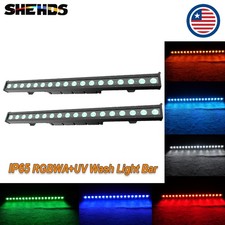 2Pcs 18x10W Waterproof RGBWA UV Wash Wall Bar Light Beam DMX Control Stage Disco