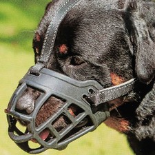 BARKLESS Dog Muzzle, Soft Basket Silicone 4 Snout: 10.25"-12.25" , Black