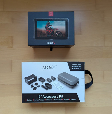 Atomos Ninja V 5'' Recorder mit 2 TB Festplatte und Zubehörpaket