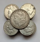 38 Franklin Halves, 1 Silver Dollar $20 Face-Starting Bid 15% Under Spot Silver