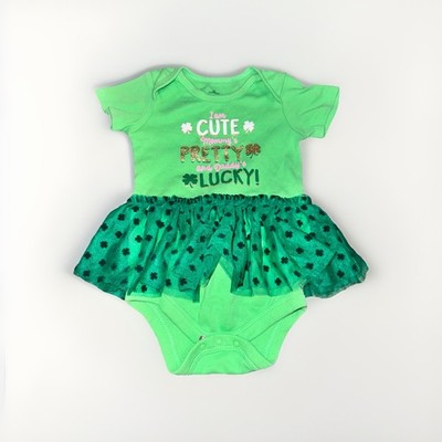 Saint Patrick s Day Tutu Outfit Green Tulle Baby Girl 12 Months Shamrock Sparkle