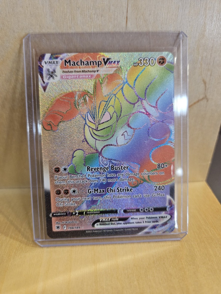 machamp vmax pokemon card Sell (Secret) (Holo) - Ultra Rare Card Type 2022 Pokemon Japanese Sword &