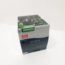 MEAN WELL SDR-960-48 SWITCHING POWER SUPPLY INPUT 200-240VAC 6A, OUTPUT 48V 20A