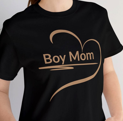 Boy Mom Shirt Women's Mother's Day Gift Trendy Mom Graphic Tee