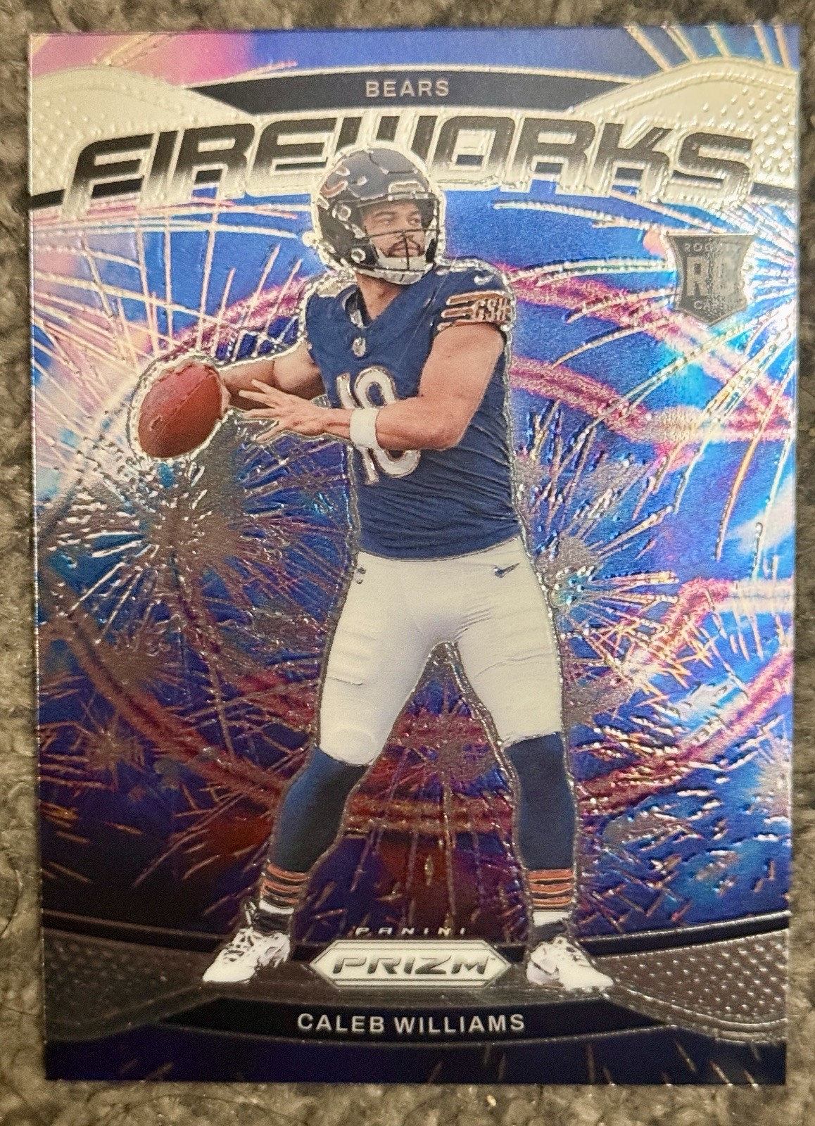 2024 Panini Prizm - Fireworks Caleb Williams #25 (RC)