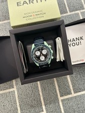 Swatch MoonSwatch Mission on Earth 42mm Cassa di Bioceramica Verde con Cinturino