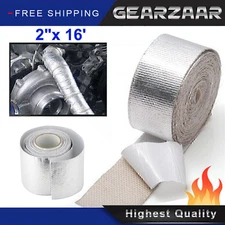 5cm*5M Adhesive Exhaust Header Turbo Manfold Pipe Aluminum Heat Shield Wrap Tape