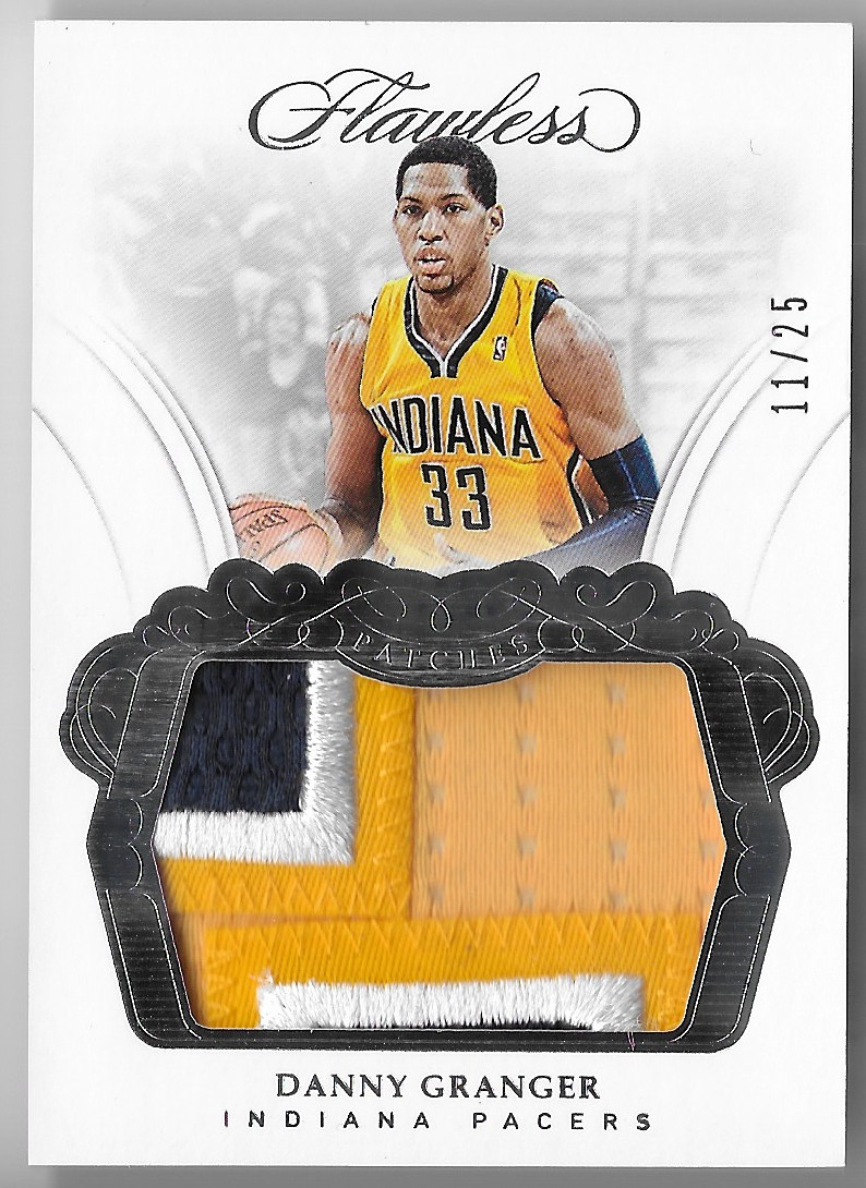 DANNY GRANGER 2017 PANINI FLAWLESS GAME-WORN PATCH CARD #11/25!