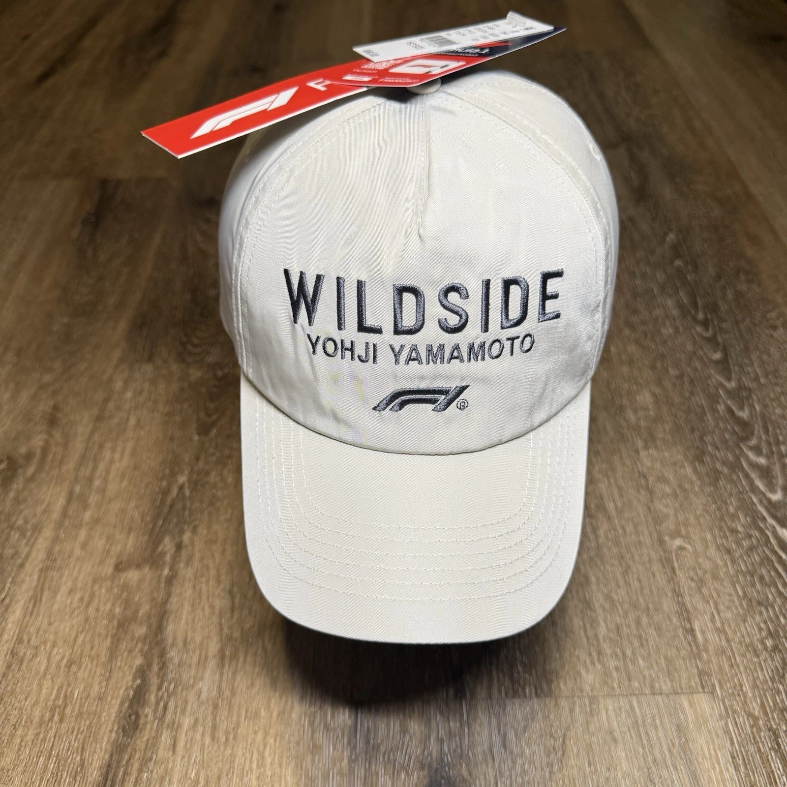 Yohji Yamamoto x Formula One F1 Snapback Hat Tan Beige Black Wildside Grand Prix