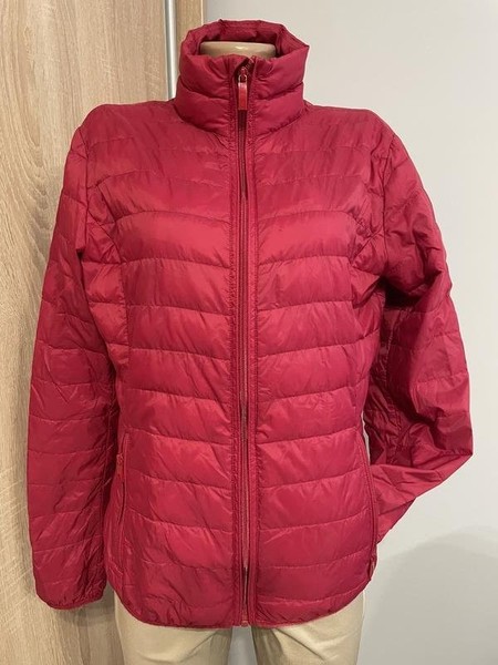Women Armani Jeans Jacket Red Nylon M