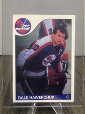 1985-86 O-Pee-Chee #109 Dale Hawerchuk See Back Corner From Near Mint Set Break