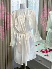 Oscar de la Renta Bridal Lingerie Womens XL White Robe