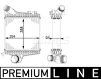 Mahle Ci 221 000P Intercooler, Lader FüR Audi, Vw