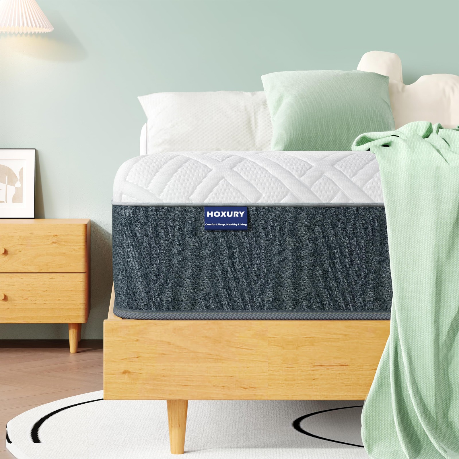 HOXURY MATTRESS 10" GREEN TEA MEMORY FOAM MEDIUM FIRM FULL S