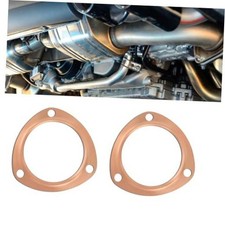 2PCS Exhaust Gasket, Copper Exhaust Flange for Header Gasket  3.5 Inch