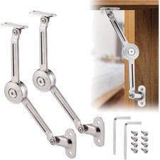 Langlebige Satin Nickel Softclose Türscharnier 2x mit Schrauben & Inbusschlüssel