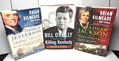 Andrew Jackson, Thomas Jefferson And John F Kennedy hardcover Books