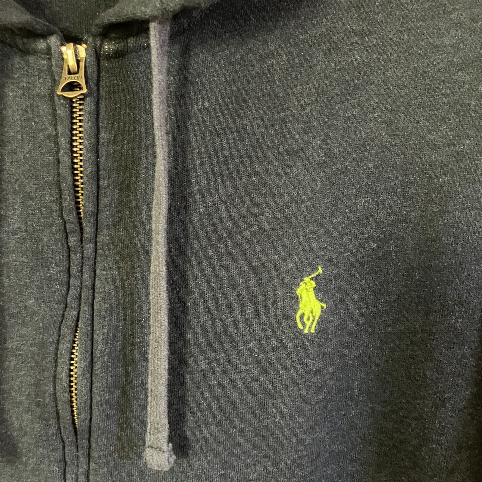 Polo Ralph Lauren donna termica full zip Little Pony felpa con cappuccio taglia XL blu AN EXC