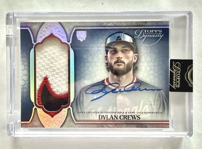 2025 Topps Dynasty Dylan Crews 3/5 RC Nationals Nike Patch Jersey #